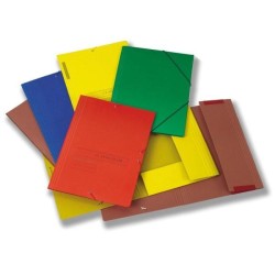 Carpeta de gomas Fabrisa - Cartón - Barnizada - Solapas - Folio - 450 g - Color verde