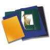 Carpeta de gomas Fabrisa - Cartón gofrado - Barnizada - Solapas - A3 - Color azul