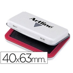 TAMPON ARTLINE N  00 ROJO -40X63 MM