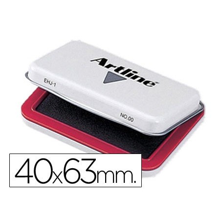 TAMPON ARTLINE N  00 ROJO -40X63 MM