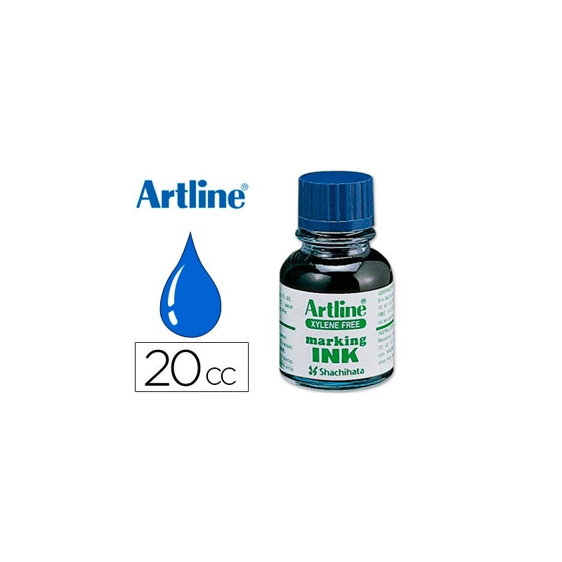 TINTA ROTULADOR ARTLINE ESK-20 AZUL FRASCO DE 20 CC SIN XILENO