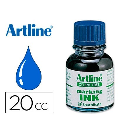 TINTA ROTULADOR ARTLINE ESK-20 AZUL FRASCO DE 20 CC SIN XILENO
