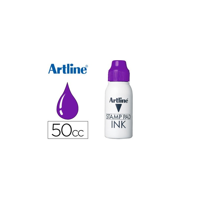TINTA TAMPON ARTLINE VIOLETA FRASCO DE 50 CC