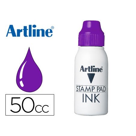 TINTA TAMPON ARTLINE VIOLETA FRASCO DE 50 CC