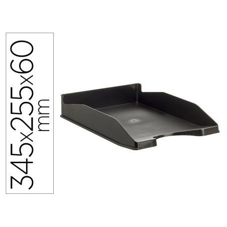 BANDEJA SOBREMESA ARCHIVO 2000 ANTIMICROBIANA SANITIZED PLASTICO NEGRO APILABLE 3 POSICIONES PARA FORMATOS DIN
