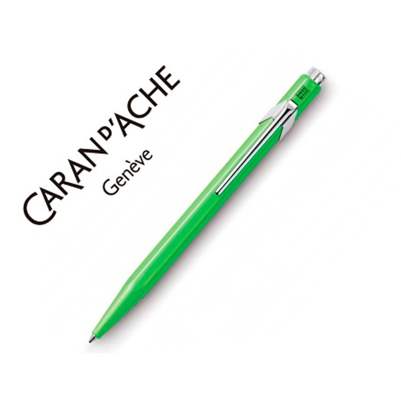 BOLIGRAFO CARAN D'ACHE 849 FLUO VERDE LIMON PUNTA MEDIA