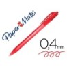 BOLIGRAFO PAPER MATE INKJOY 100 RETRACTIL PUNTA MEDIA ROJO