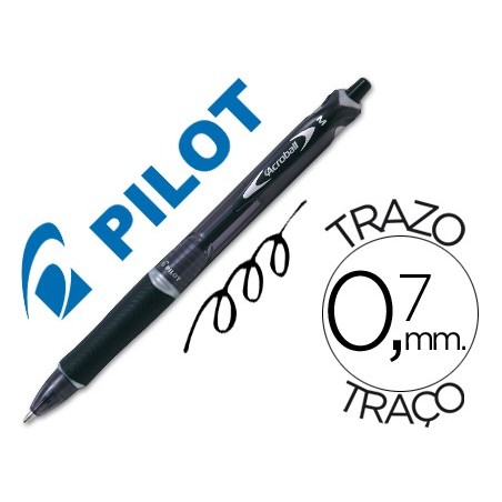BOLIGRAFO PILOT ACROBALL ROJO TINTA ACEITE PUNTA DE BOLA DE 1,0MM RETRACTIL