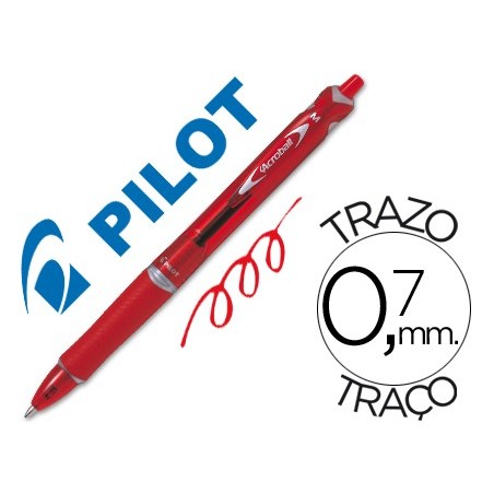 BOLIGRAFO PILOT ACROBALL NEGRO TINTA ACEITE PUNTA DE BOLA DE 1,0MM RETRACTIL