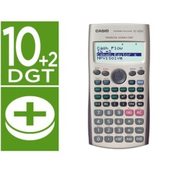 CALCULADORA CASIO FC-100V FINANCIERA 4 LINEAS 10+2 DIGITOS ALMACENAMIENTO FLASH CALCULO DE GANANCIAS CON TAPA