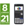 CALCULADORA CASIO FX-CG50 CIENTIFICA GRAFICA 8 LINEAS 21 CARACTERES PANTALLA COLOR 3D MEMORIA 16 MB CONEXION USB