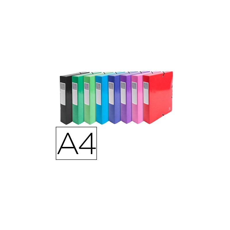 CARPETA DE PROYECTO EXACOMPTA IDERAMA CARTON LUSTRADO PLASTIFICADO DIN A4 LOMO 80 MM COLORES SURTIDOS (PACK INDIVISIBLE 6 UDS)