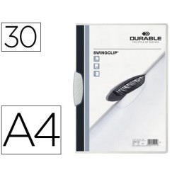 CARPETA SWINGCLIP DOSSIER PINZA LATERAL Y GIRATORIA BLANCO DIN A4 CAPACIDAD 30 H
