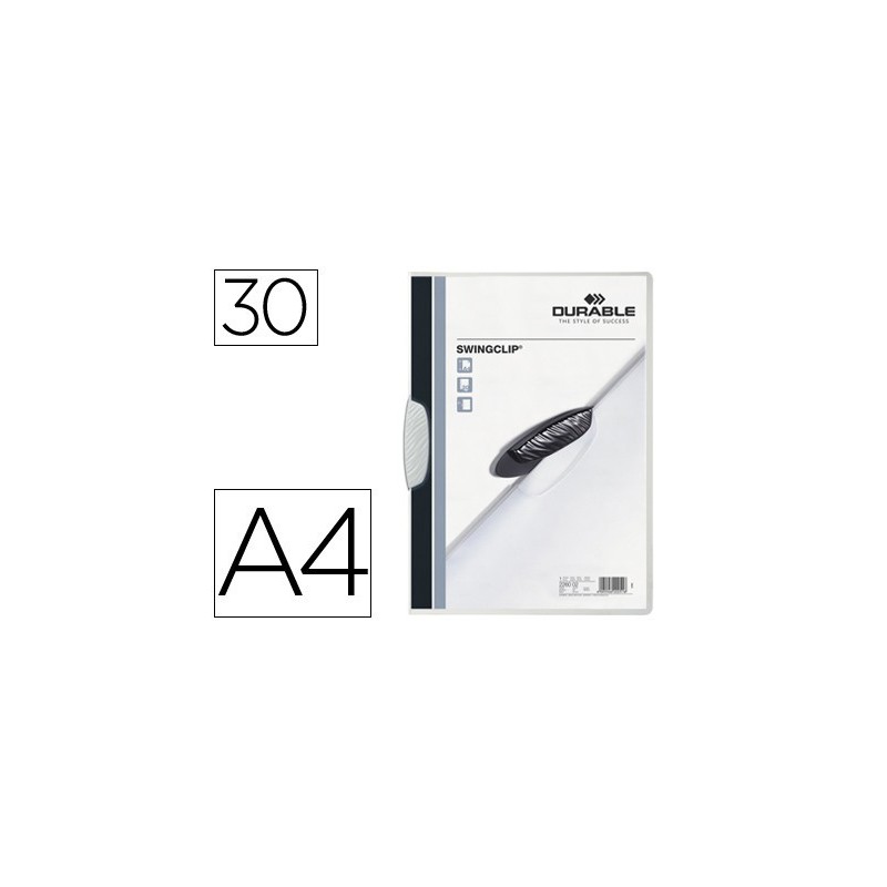 CARPETA SWINGCLIP DOSSIER PINZA LATERAL Y GIRATORIA BLANCO DIN A4 CAPACIDAD 30 H