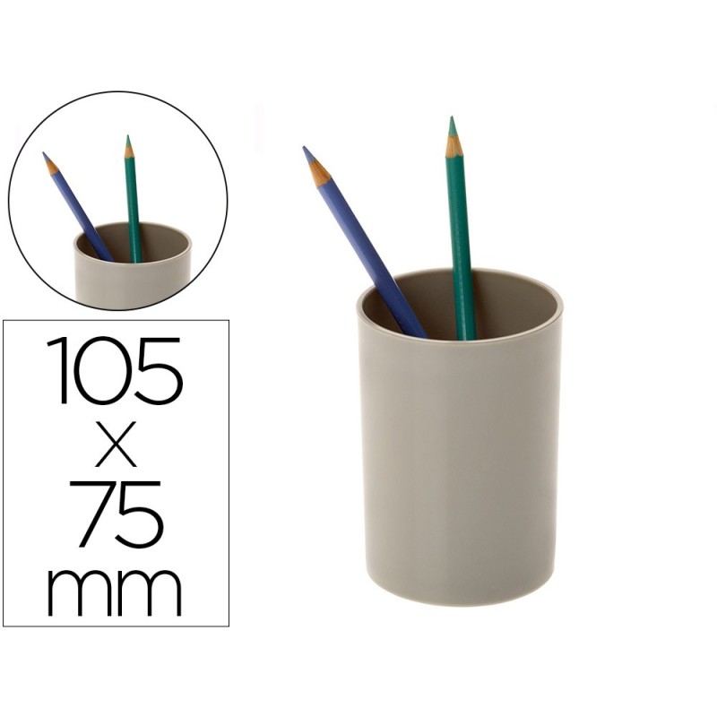 CUBILETE PORTALAPICES ARCHIVO 2000 ECOGREEN 100% RECICLADO GRIS