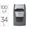 DESTRUCTORA DE DOCUMENTOS REXEL OPTIMUM AUTO+ 100X EU CAPACIDAD 100 HOJAS PARTICULAS DESTRUYE GRAPAS