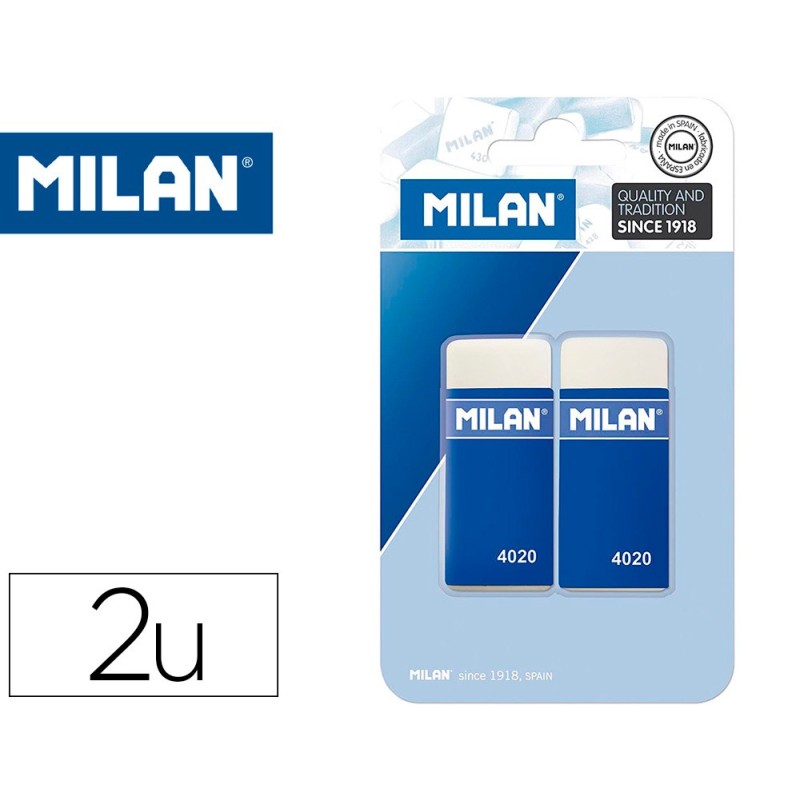 GOMA MILAN 4020 MIGA DE PAN BLISTER DE 2 UNIDADES