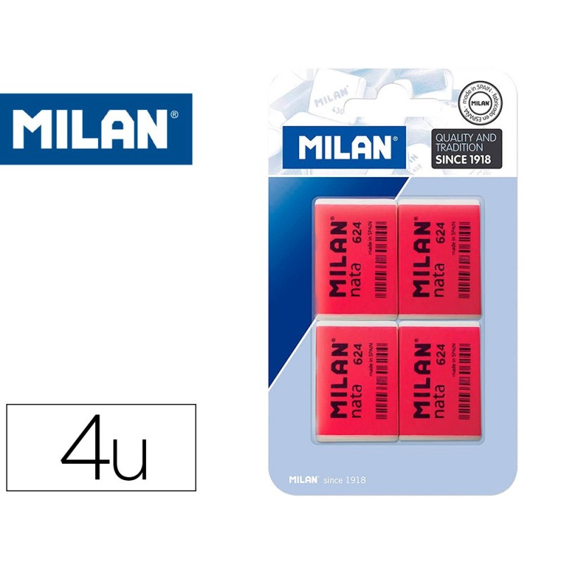 GOMA MILAN NATA 624 BLISTER DE 4 UNIDADES