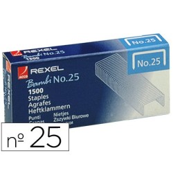 GRAPAS REXEL N 25 21/4 CAJA DE 1500 UNIDADES