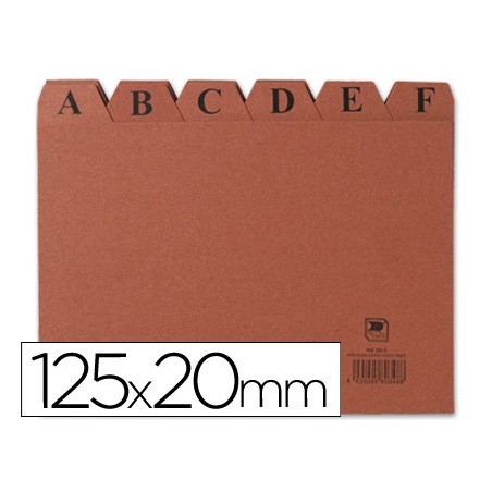 INDICE FICHERO LIDERPAPEL CARTON N 4 125X200 MM