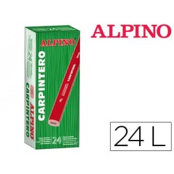 LAPICES ALPINO CARPINTERO CAJA DE 24 UNIDADES