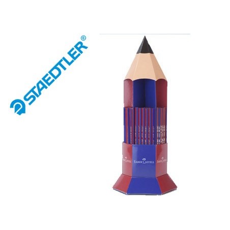 LAPICES DE GRAFITO FABER ECOLAPIZ JANUS 2160 BICOLOR EXPOSITOR 120