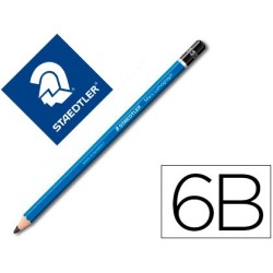 LAPICES DE GRAFITO STAEDTLER MARS LUMOGRAPH 100 6B UNIDAD