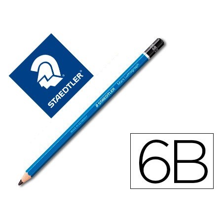 LAPICES DE GRAFITO STAEDTLER MARS LUMOGRAPH 100 6B UNIDAD