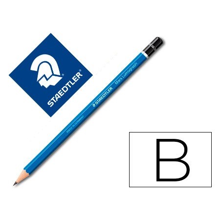 LAPICES DE GRAFITO STAEDTLER MARS LUMOGRAPH 100 B UNIDAD