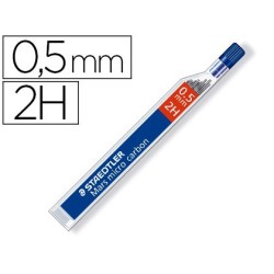 MINAS STAEDTLER MARS MICRO GRAFITO 0,5 MM 2H TUBO CON 12 UNIDADES (PACK INDIVISIBLE  12 UDS) (PACK INDIVISIBLE 12 UDS)
