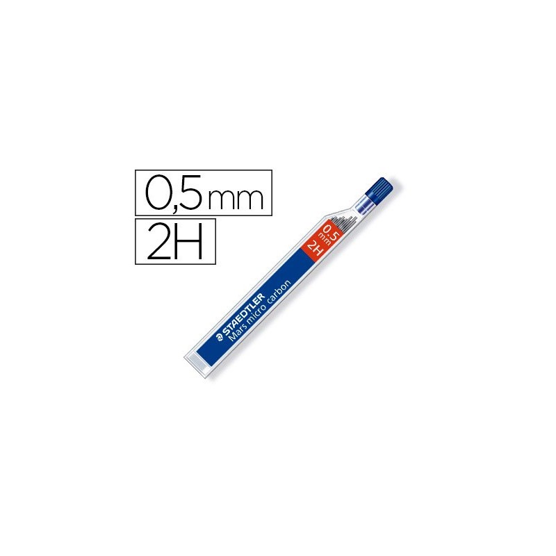 MINAS STAEDTLER MARS MICRO GRAFITO 0,5 MM 2H TUBO CON 12 UNIDADES (PACK INDIVISIBLE  12 UDS) (PACK INDIVISIBLE 12 UDS)