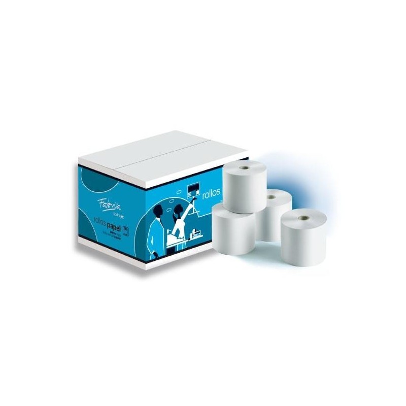 Rollo de papel autocopiativo Fabrisa - 70 x 65 mm - 57 g (PACK INDIVISIBLE DE 10 UNIDADES)