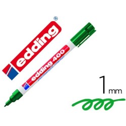 ROTULADOR EDDING MARCADOR PERMANENTE 400 VERDE PUNTA REDONDA 1 MM