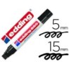ROTULADOR EDDING MARCADOR PERMANENTE 850 NEGRO PUNTA BISELADA 5-15 MM RECARGABLE