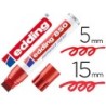 ROTULADOR EDDING MARCADOR PERMANENTE 850 ROJO PUNTA BISELADA 5-15 MM RECARGABLE