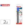 ROTULADOR EDDING PUNTA FIBRA 1200 AZUL N.3 PUNTA REDONDA 0.5 MM BLISTER DE 2 UNIDADES