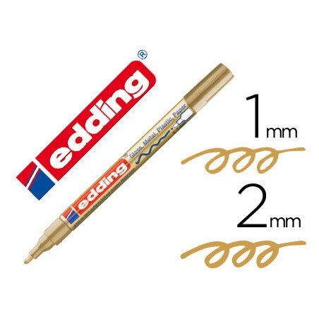 ROTULADOR EDDING PUNTA FIBRA 751 ORO PUNTA REDONDA 1-2 MM