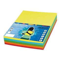 Papel multifunción Fabrisa - A4 - 80 g - Pack 250 hojas - Colores vivos surtidos