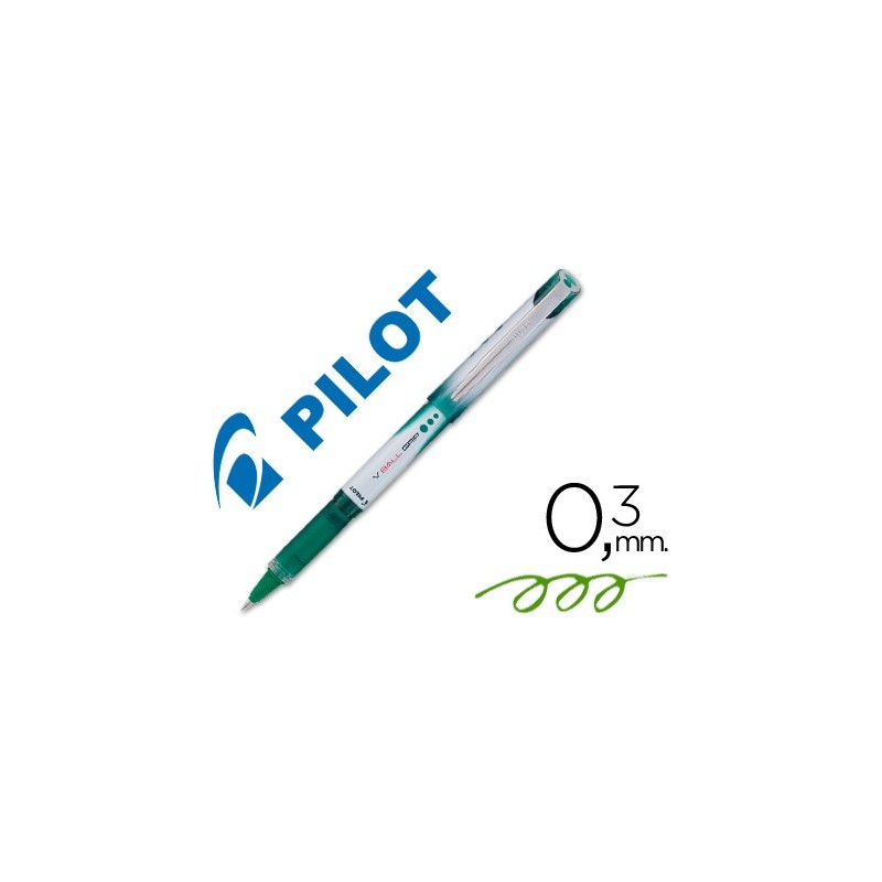 ROTULADOR PILOT ROLLER V-BALL GRIP VERDE 0.5 MM