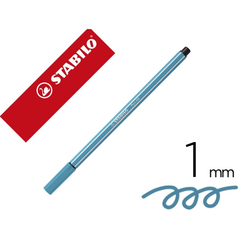 ROTULADOR STABILO ACUARELABLE PEN 68 AZUL COBALTO 1 MM