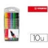ROTULADOR STABILO ACUARELABLE PEN 68 ESTUCHE DE 10 COLORES SURTIDOS
