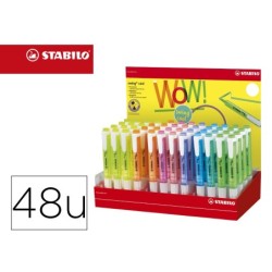 ROTULADOR STABILO FLUORESCENTE SWING COOL EXPOSITOR DE 48 UNIDADES COLORES SURTIDOS