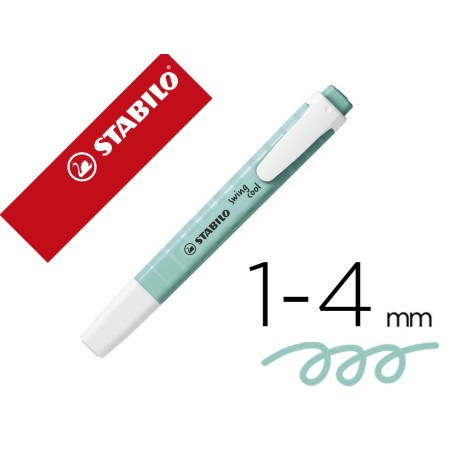 ROTULADOR STABILO FLUORESCENTE SWING COOL PASTEL TURQUESA