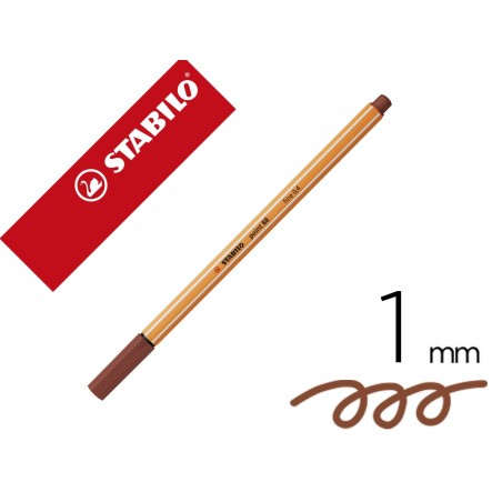 ROTULADOR STABILO PUNTA DE FIBRA POINT 88 SIENA TOSTADO 0,4 MM