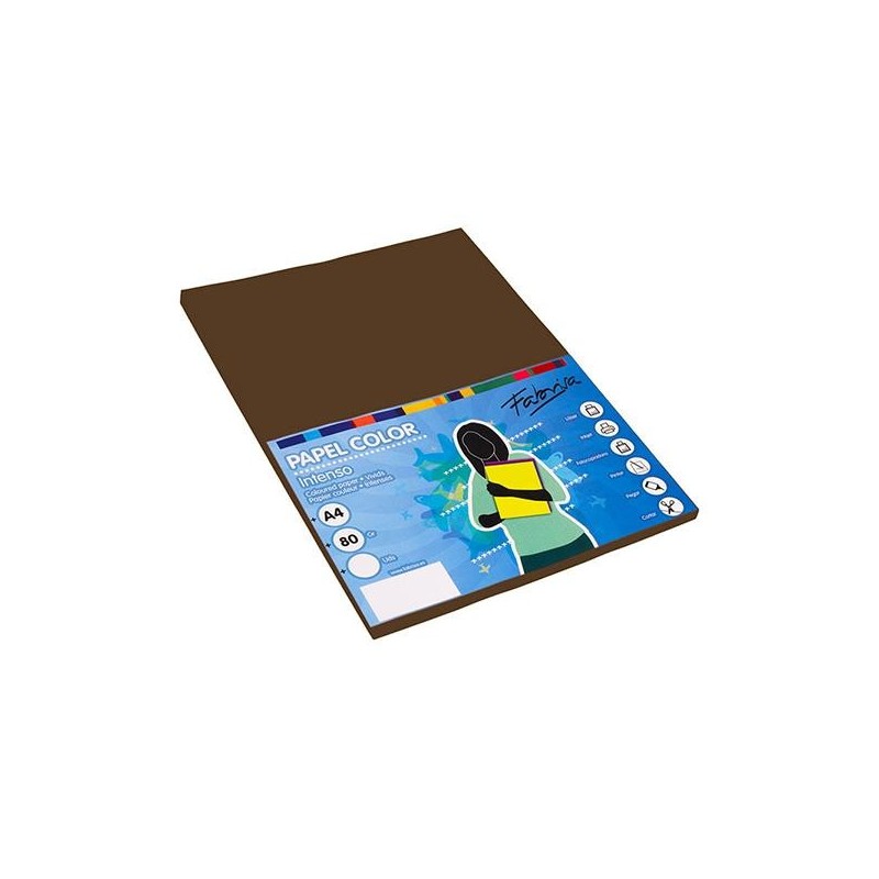 Papel multifunción Fabrisa - A4 - 80 g - Color marrón - Pack 100 hojas