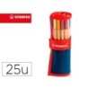 ROTULADOR STABILO PUNTA DE FIBRA POINT 88 ART ESTUCHE ROLLERSET DE 25 UNIDADES COLORES SURTIDOS