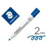 ROTULADOR STAEDTLER LUMOCOLOR 351 PARA PIZARRA BLANCA PUNTA REDONDA 2 MM RECARGABLE COLOR AZUL (PACK INDIVISIBLE 10 UDS)