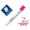 ROTULADOR STAEDTLER LUMOCOLOR 351 PARA PIZARRA BLANCA PUNTA REDONDA 2 MM RECARGABLE COLOR ROSA (PACK INDIVISIBLE 10 UDS)