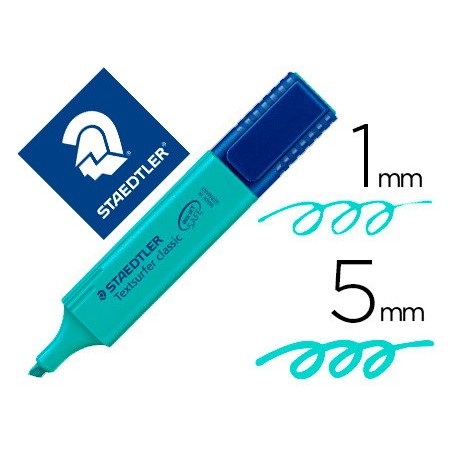 ROTULADOR STAEDTLER TEXTSURFER CLASSIC 364 FLUORESCENTE TURQUESA