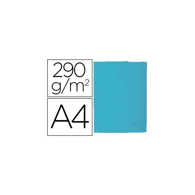 SUBCARPETA CARTULINA CON BOLSA EXACOMPTA DIN A4 CELESTE 290 GR (PACK INDIVISIBLE 50 UDS)